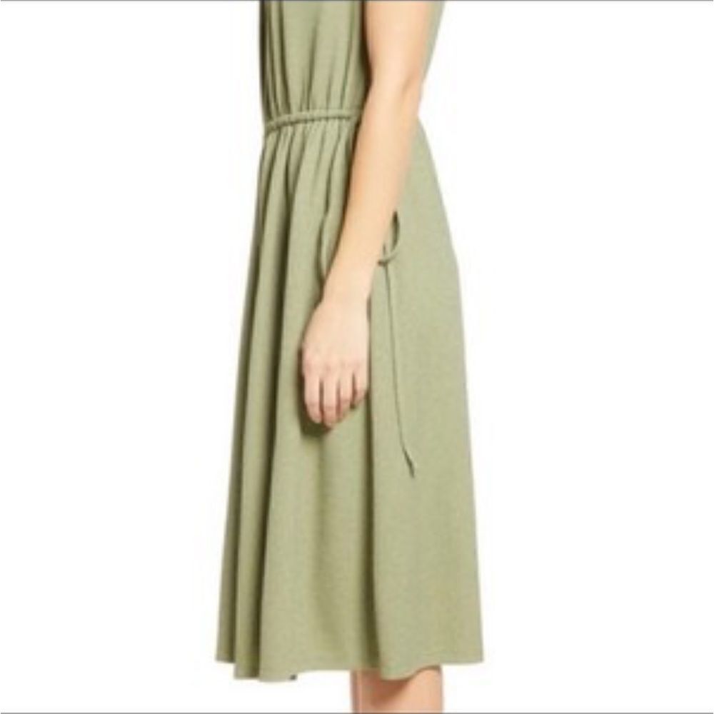 Maggy London Draped Sleeveless Dress Seafoam Green Sz 8 summer - Picture 4 of 10